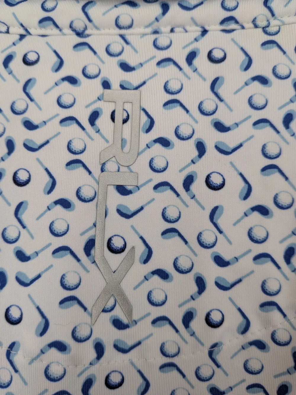 Ralph Lauren Blue Printed Short-Sleeve Polo Shirt